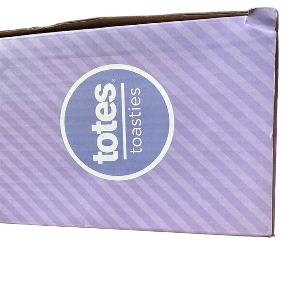 Totes Toasties Kids' Teddy Bear  Purple Fleece Slippers MD Size 13-1 - Picture 7 of 14